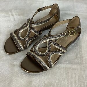 Naturalizer Metallic Bronze Sandals